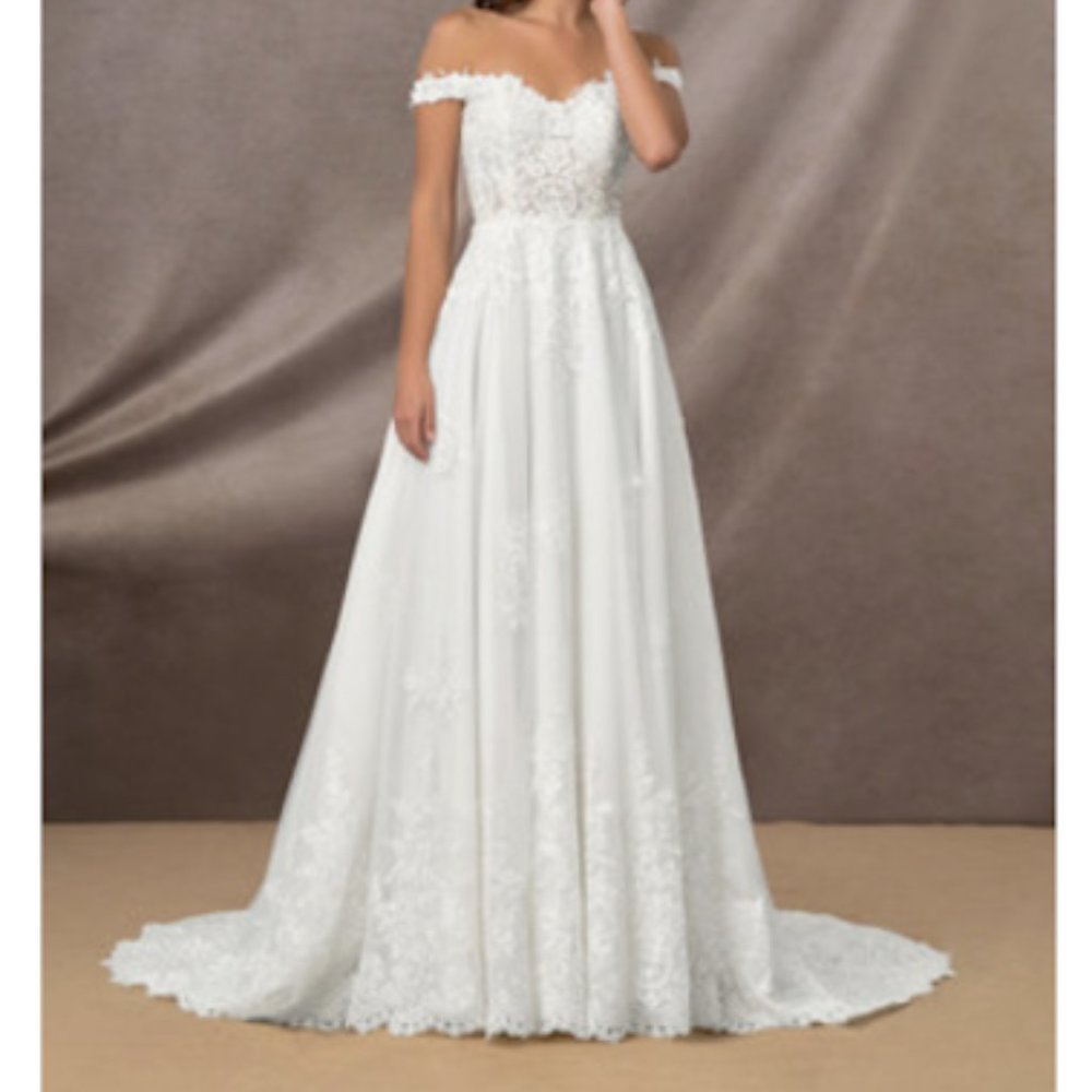 A-Line Lace Wedding Dress